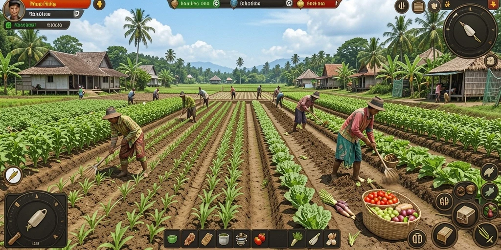 Gambar planet hijau yang dipenuhi oleh pepohonan.
