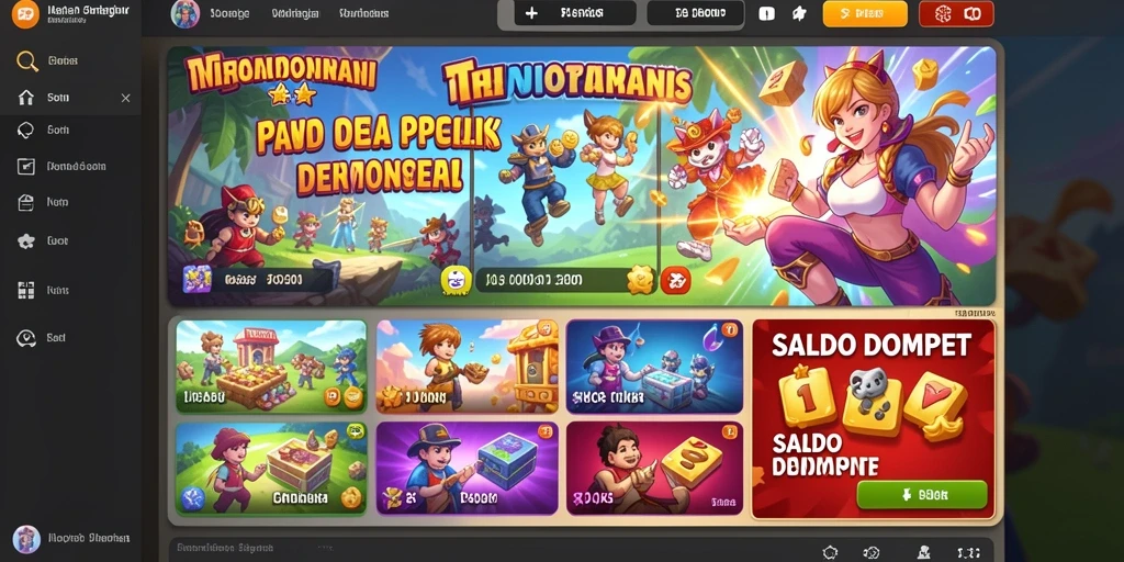 Screenshot memperlihatkan antarmuka utama game RPOK.